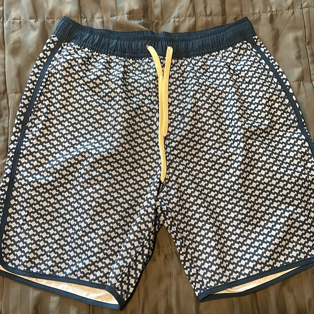 Fair Harbor Men’s Swim Trunks - Blue and Gray